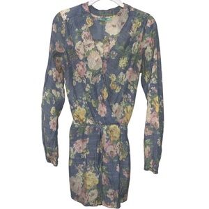 KARLIE Beautiful Spring Floral Romper Lightweight Elegant wedding beach brunch